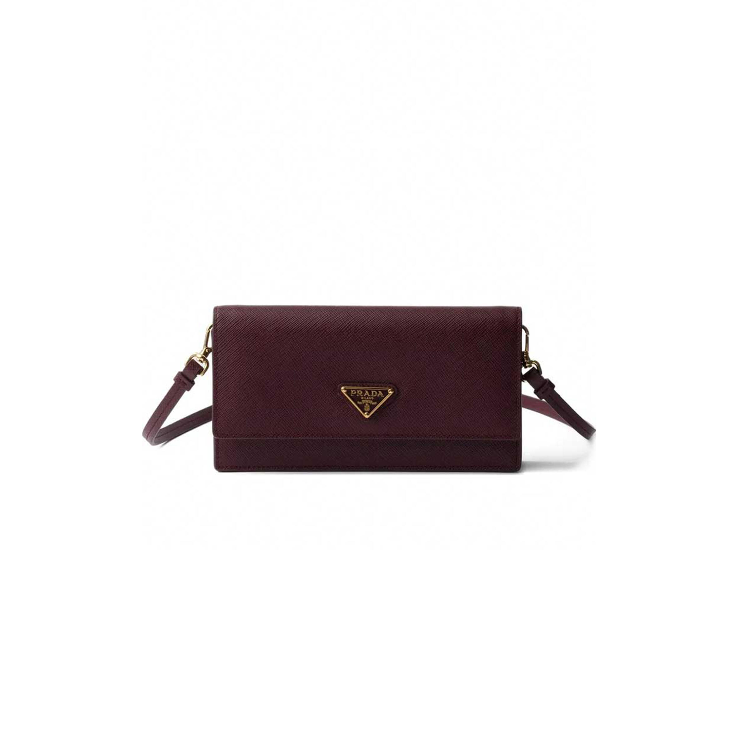 PRADA LEATHER FLAP WALLET 1NF059 (18*9.5*3cm)